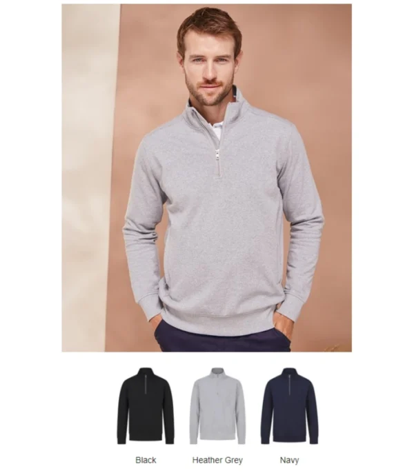 Henbury H842 Unisex Sustainable 1/4 zip Sweat